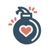 Love bombing icon