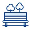 Park bench icon